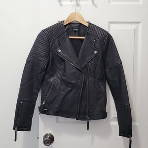 TopShop vegan leather motorcycle jacket